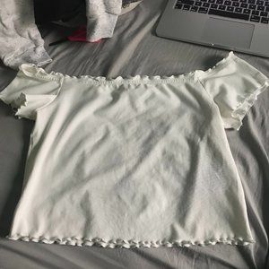 Off the Shoulder Crop Top